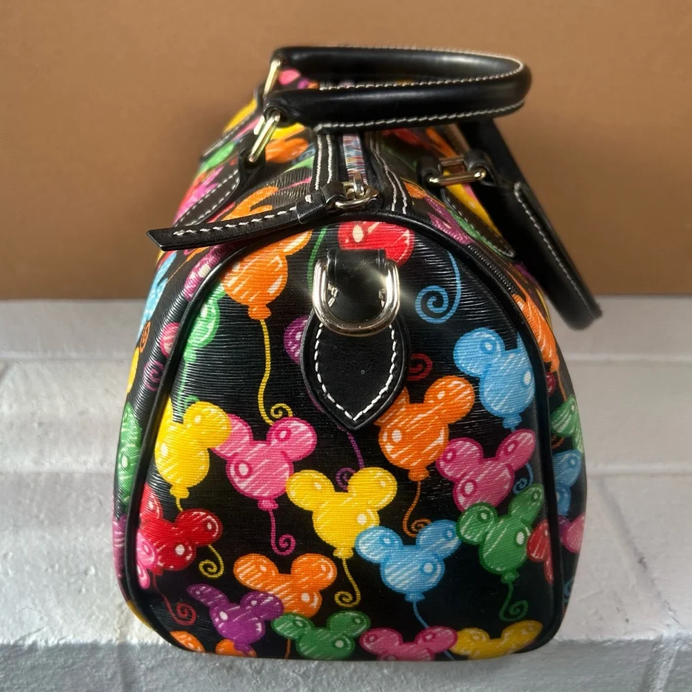 Retired Dooney & Bourke Disney Parks 10th Anniversary Mickey Balloons Satchel - Picture 5 of 16